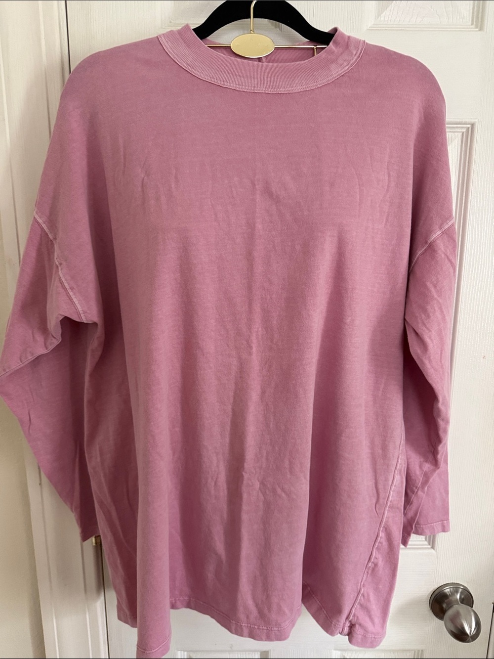 We The Free Women's Oversized Long Sleeve  Pink Top #200